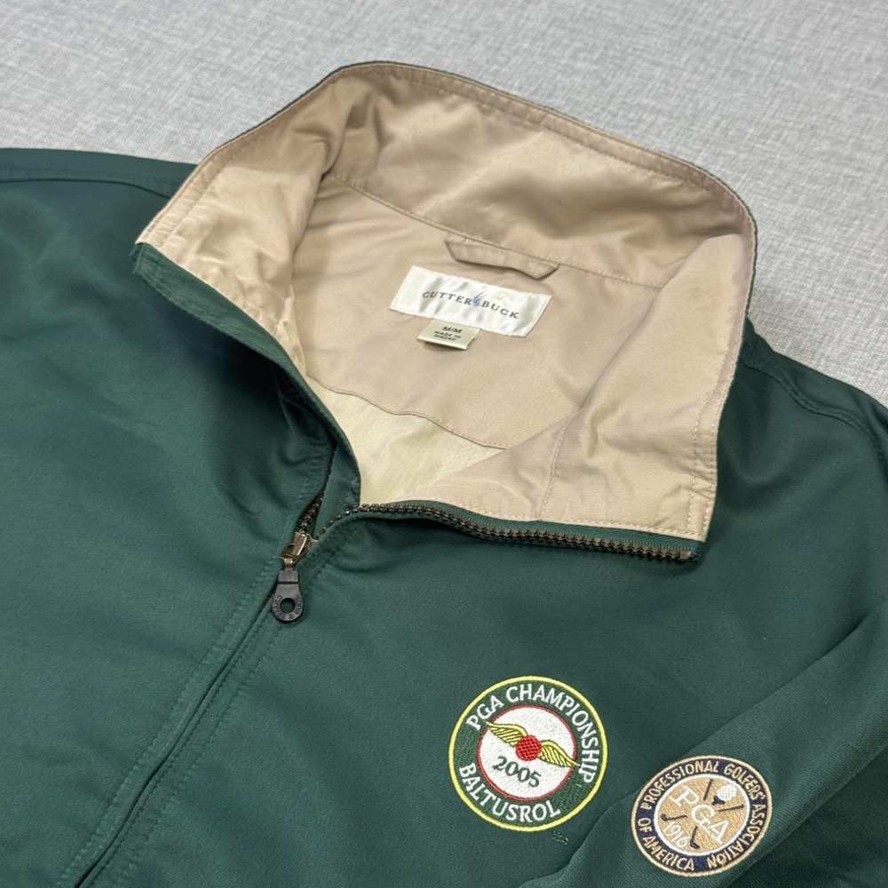 Cutter & Buck Baltusrol PGA Championship Windbreaker Jacket Mens Medium Green